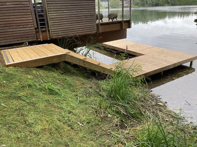 Wrap around Jetty Ground Platform and Access Steps